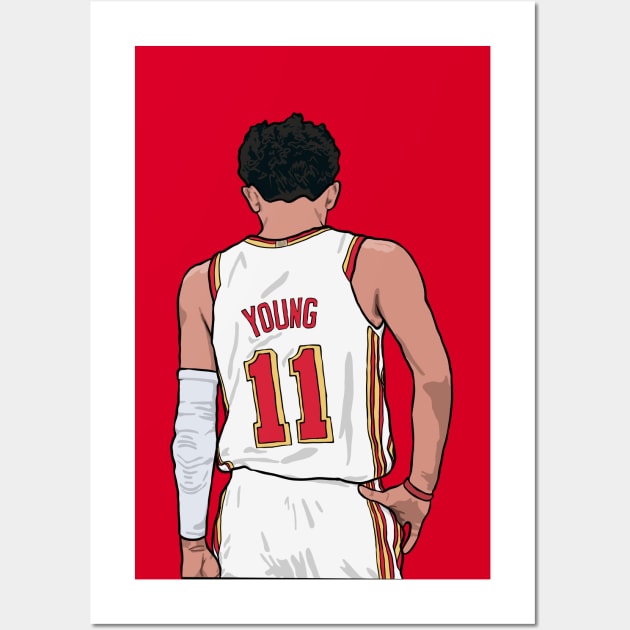 Trae Young Back-To Wall Art by rattraptees